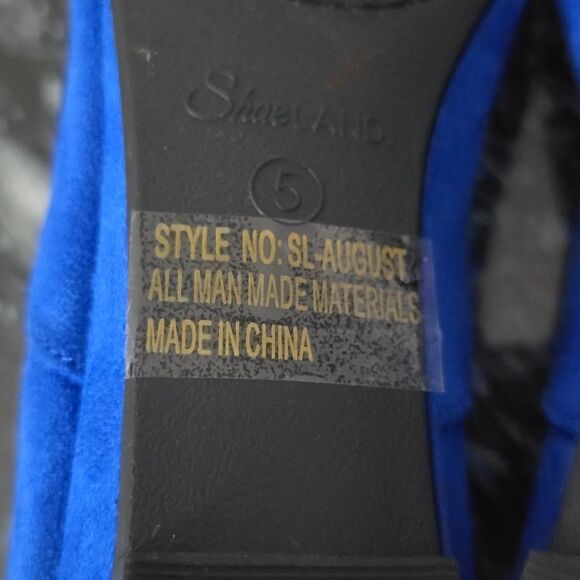 NEW BRAND SHOELAND ADJUSTABLE ANKLE STRAP BUCKLE POINTED Toe LOW WEDGE FLAT G1 - Picture 13 of 15